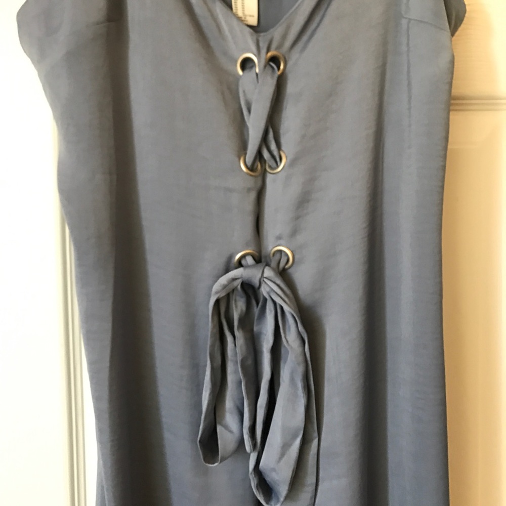 ✨Forever 21 Blue Boho Maxi Dress Sz Medium✨ - Picture 5 of 6